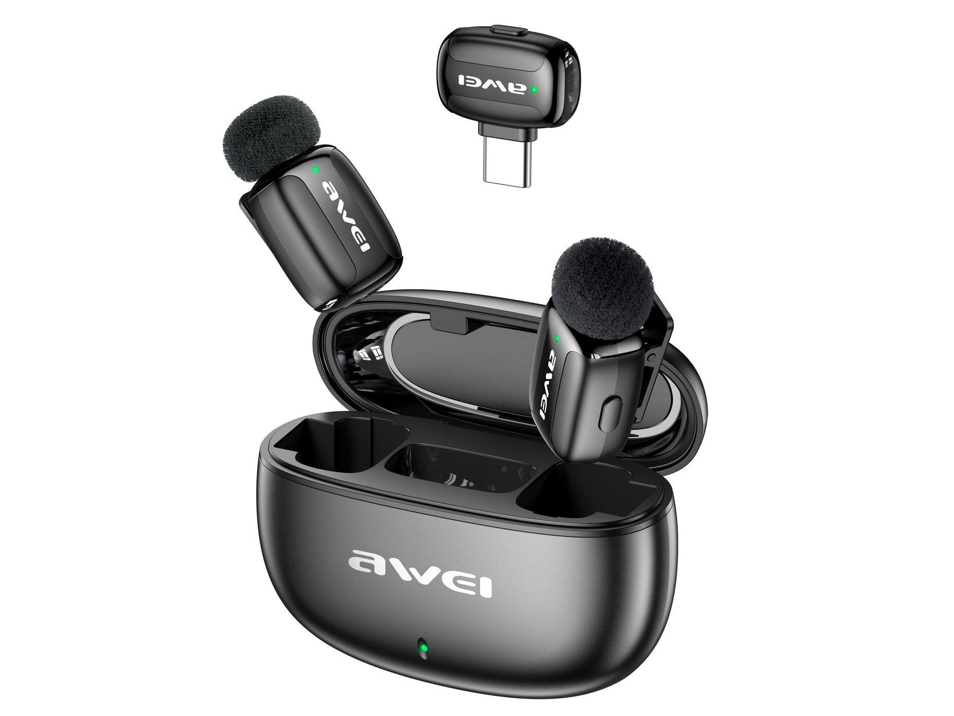 Беспроводной петличный микрофон AWEI MK5