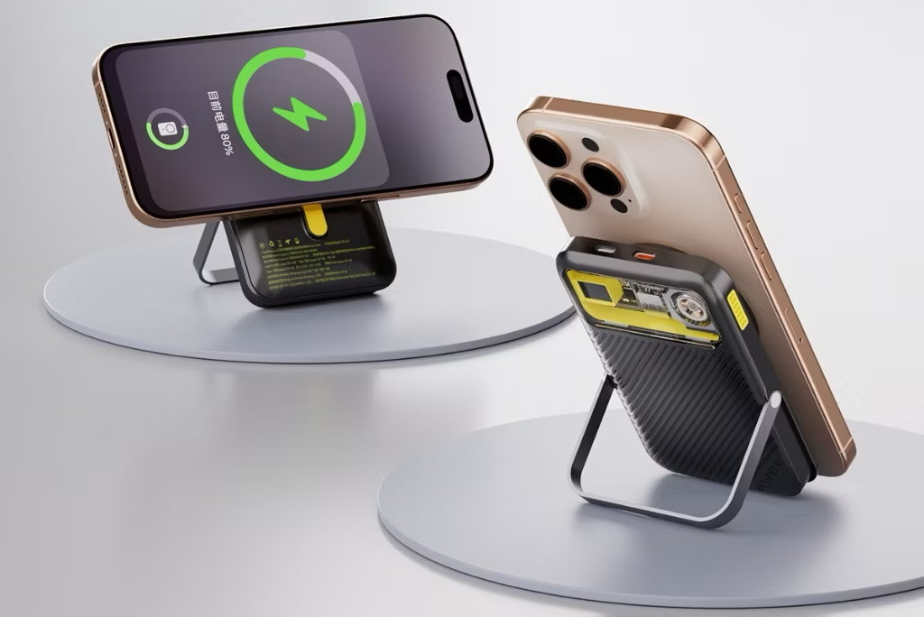 Магнитный беспроводной внешний аккумулятор (Power Bank) AWEI PA-10 10000 мАч